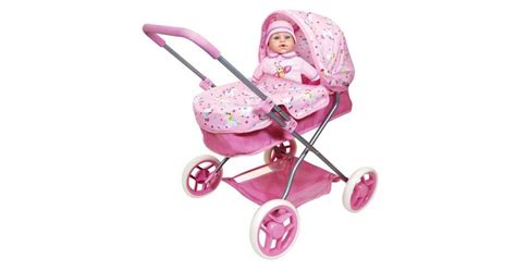 Színes és mintás játék babakocsik