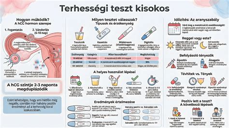 Infografika a posztkoitális teszt folyamatáról