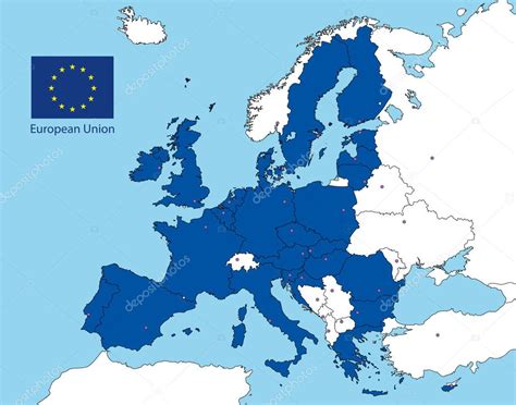 Térkép az EU tagállamairól