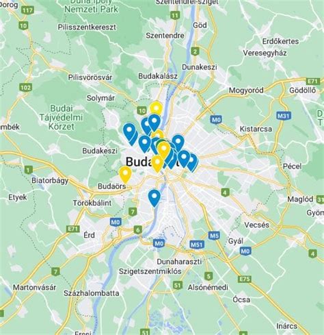 Térkép a Remete-szurdok elhelyezkedéséről Budapesten