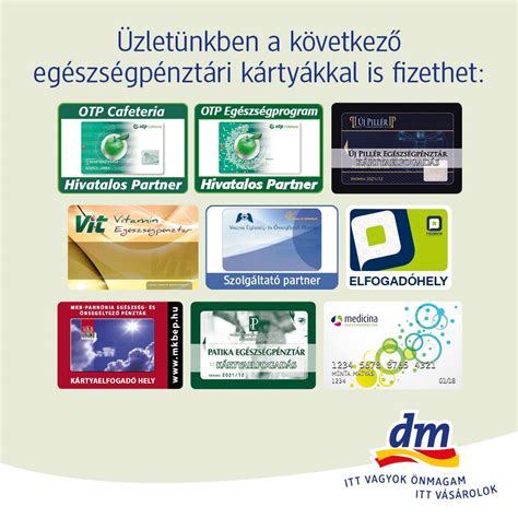 Egészségpénztári kártyák logói