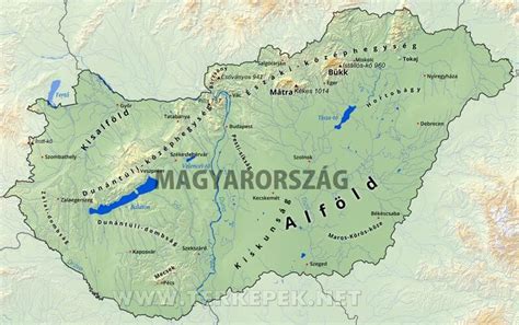 Térkép Magyarország régióiról, kiemelve a támogatott területeket