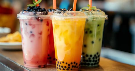 Bubble tea alapanyagok