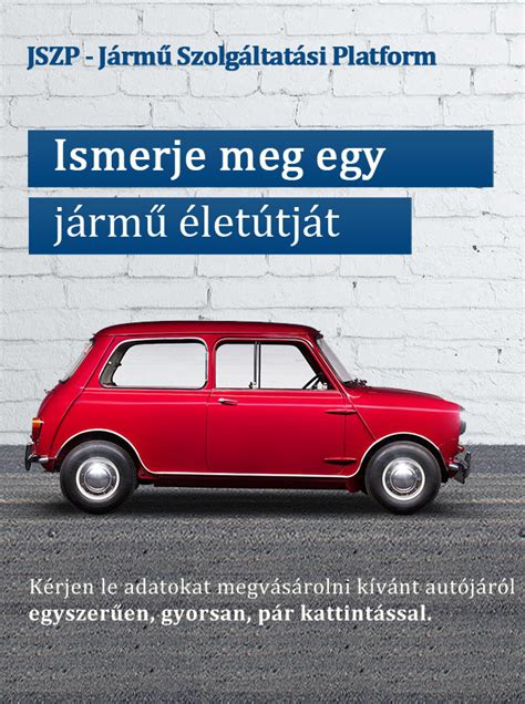 Jármű Szolgáltatási Platform felület