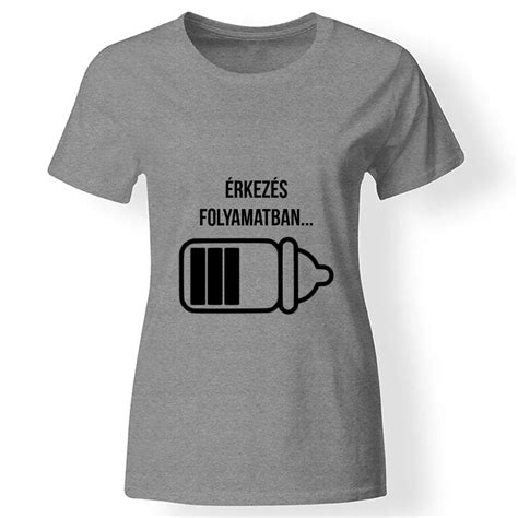 Kismama póló kis baba talpacska mintával