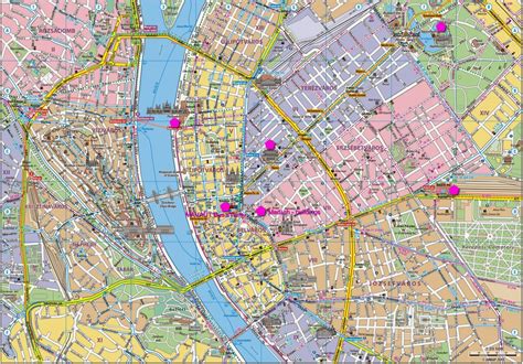 Budapest térkép a Honvédkórház elhelyezkedésével