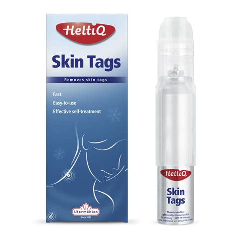 Infografika a HeltiQ Skin Tags használati lépéseiről