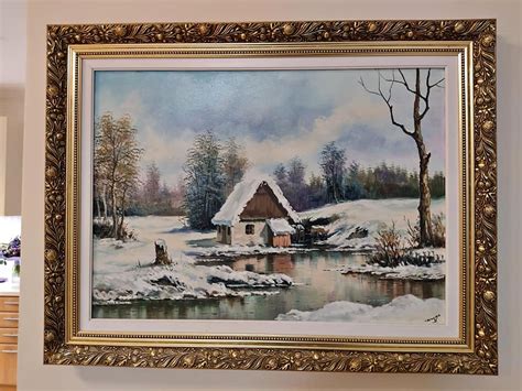 Borsos Miklós: Tihanyi táj című festménye