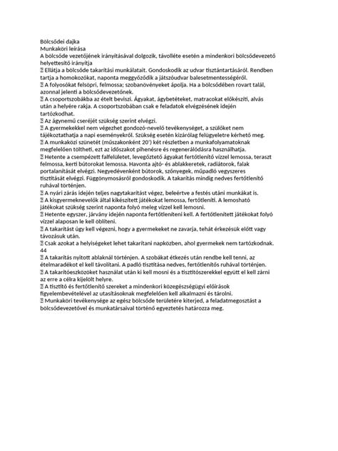 bölcsődei dajka munka