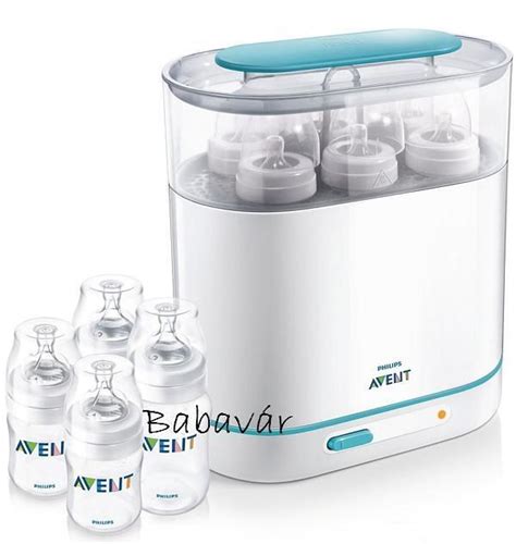 A Philips Avent 3 az 1-ben sterilizáló belső elrendezése