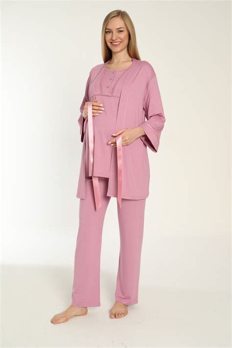 Kismama pizsama szett nadrággal és blúzzal