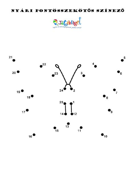 Pontösszekötős feladatlapok gyerekeknek