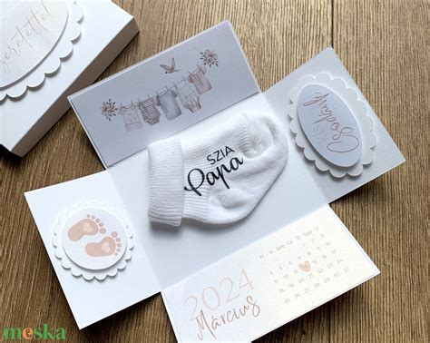 baba bejelentő kártya, fotókeret és bögre