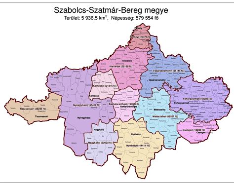 Térkép Szabolcs-Szatmár-Bereg megye elhelyezkedéséről Magyarországon