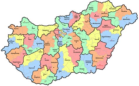 Térkép a magyarországi meddőségi centrumok és szakambulanciák elhelyezkedéséről
