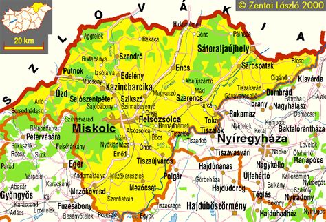 Sátoraljaújhely és a Zempléni-hegység térképe