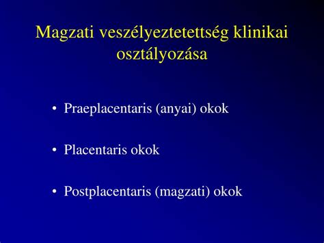 magzati halálozás okai és kivizsgálása