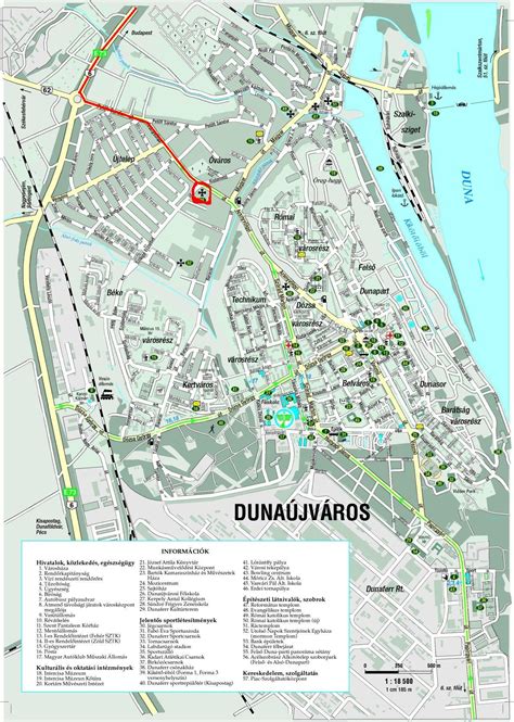 Térkép Dunaújváros védőnői szolgálatának címeivel