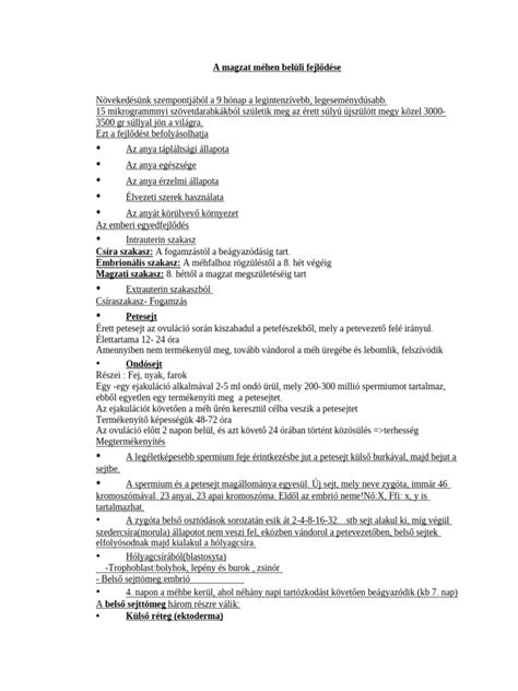 A magzat szemei a méhen belül