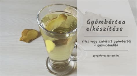 Gyömbértea elkészítése
