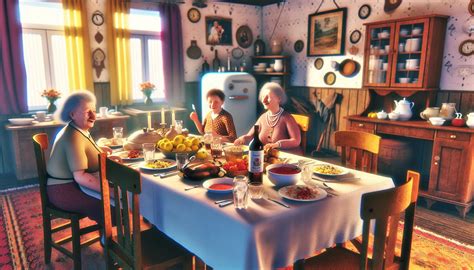 Baba a családi asztalnál