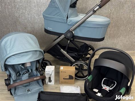 Cybex Balios S Lux babakocsi, mózeskosárral és autósüléssel