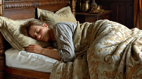 Nő alszik békésen