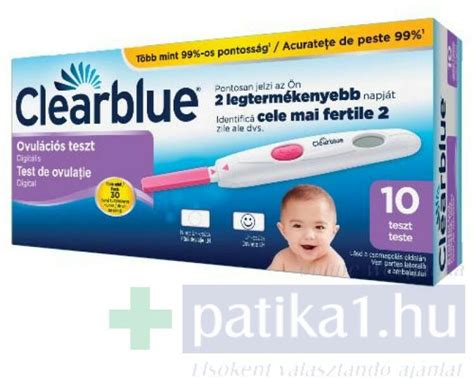 Clearblue digitális ovulációs teszt eredménye