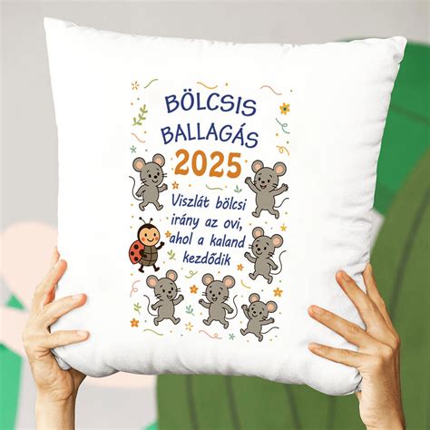 bölcsődei ballagási párna gyerekeknek
