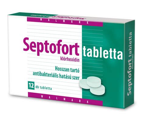 Septofort tabletta doboza