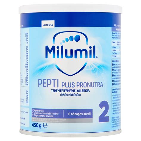 A Milumil Pepti Junior összetevőinek bontása