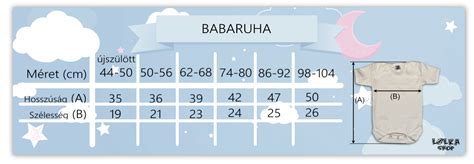 babaruha mérettáblázat