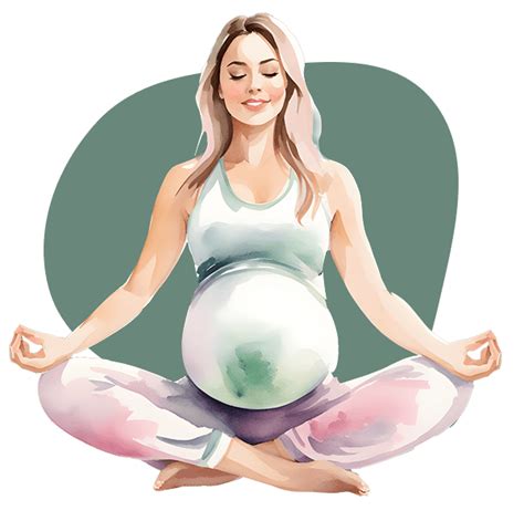 Meditáló kismama