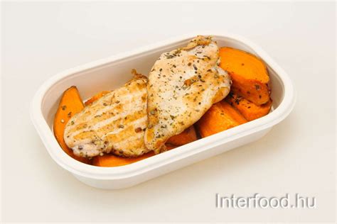 csirkemell és édesburgonya párolása