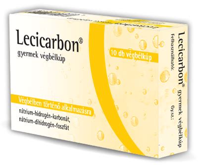 Lecicarbon gyermek végbélkúp használata