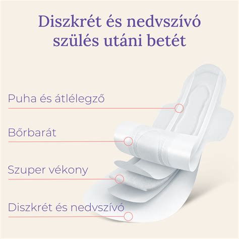infografika a szülés utáni betét nedvszívó képességéről