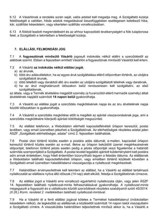 Szállítási idő és elállási jog infografika