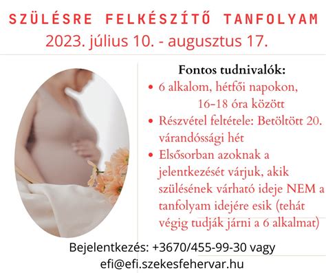 Szülészeti felkészítő tanfolyam