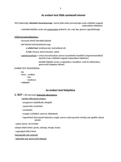 A beszámoló főbb elemei