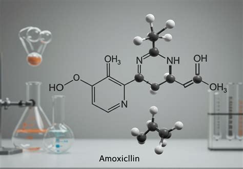 Amoxicillin és klavulánsav kémiai szerkezete
