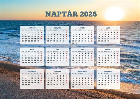 Naptár termékenységi napokkal