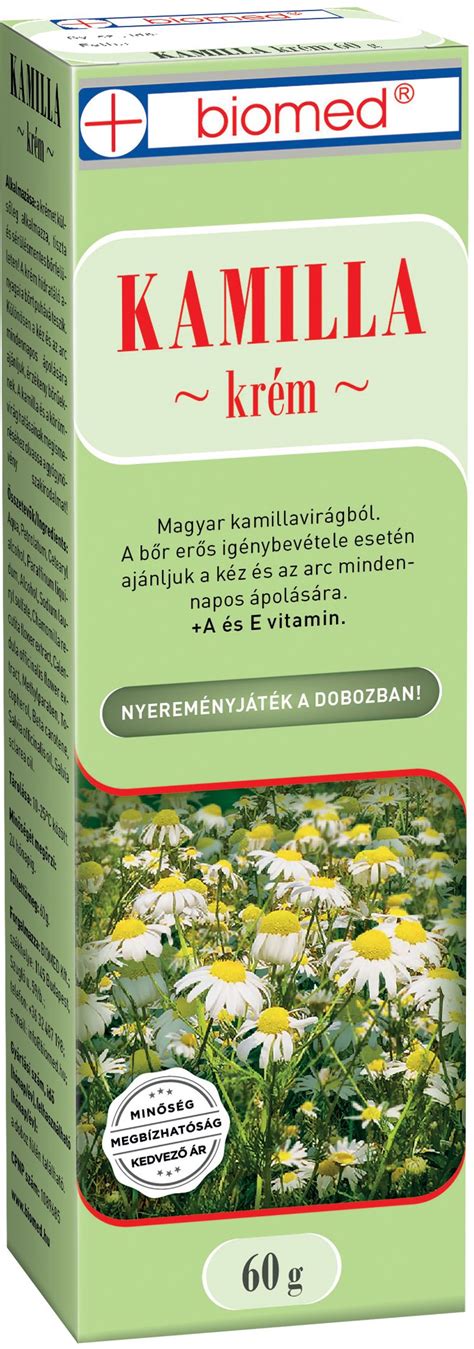 kamilla krém pelenkakiütésre