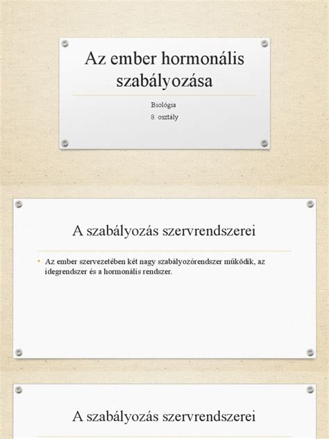 Hormonális tengely ábrája