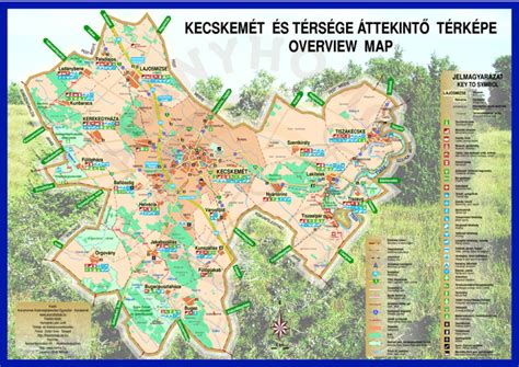 Kecskemét térképe fejlesztési területekkel