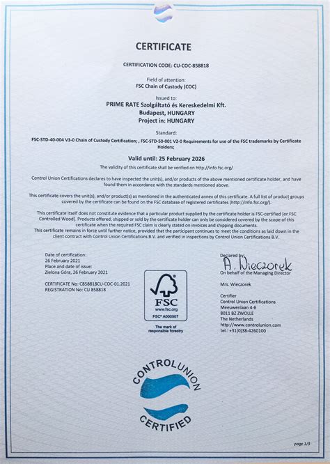 Woodyland FSC tanúsítvány embléma