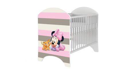 rózsaszín kiságy egérkés mintával