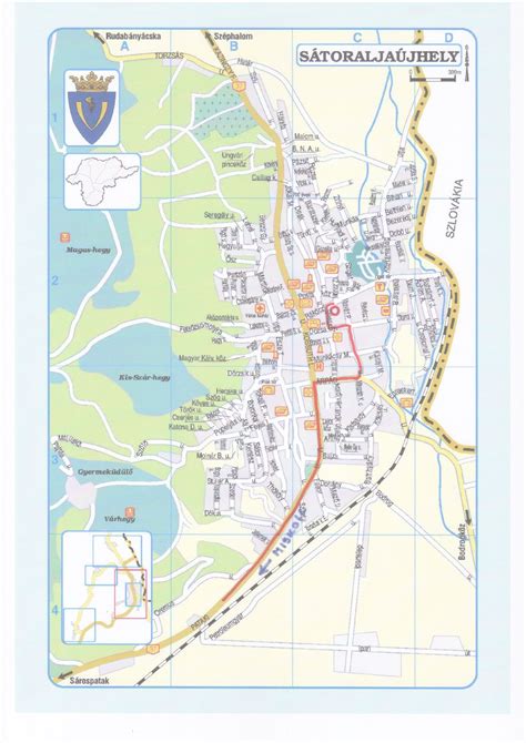 Satoraljaujhely terkep