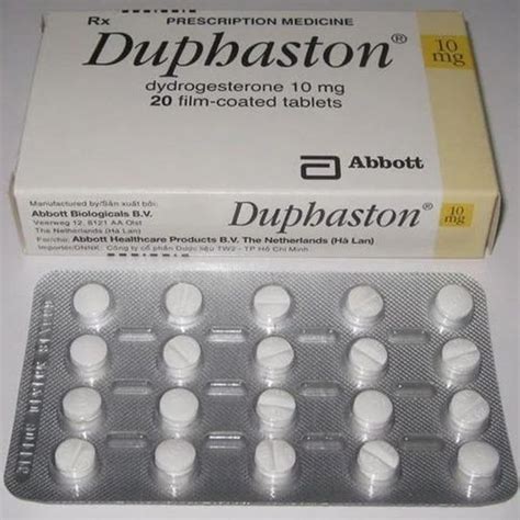 Duphaston tabletta csomagolása