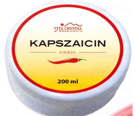 Kép kapszaicintartalmú krémekről