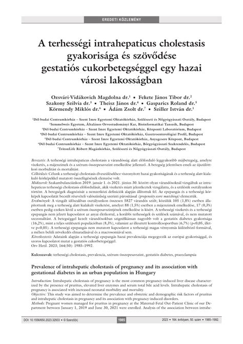 Terhességi cholestasis kezelése